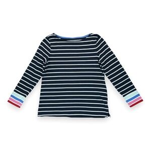 Talbots Tshirt Women's Striped Pullover Long Sleeve Petite Medium